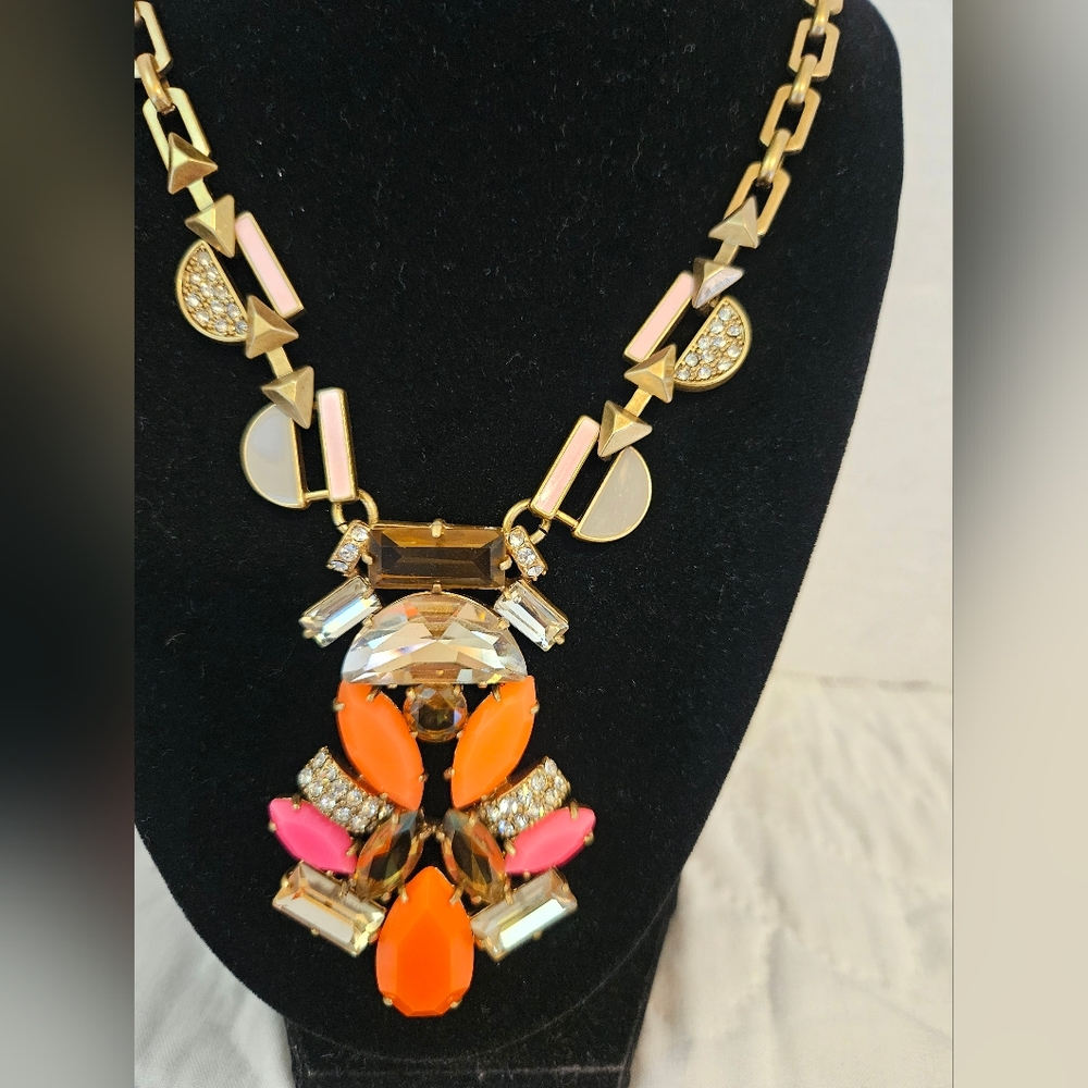 STELLA AND DOT POP GEO CHUNKY VINTAGE NECKLACE